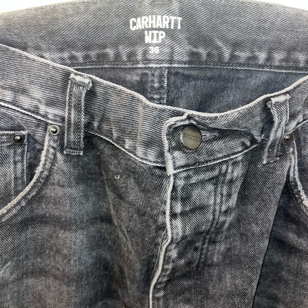 Vintage carhartt WIP black worn jeans size 36 waist